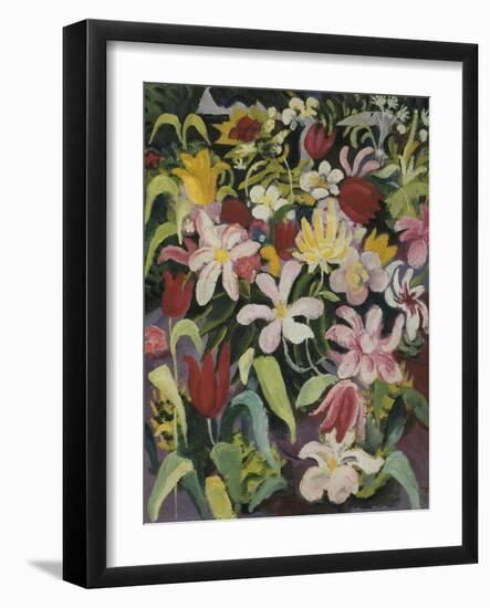 Carpet of Flowers, 1913-Auguste Macke-Framed Giclee Print