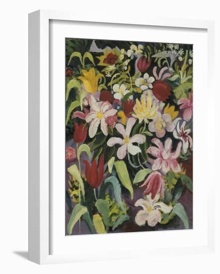 Carpet of Flowers, 1913-Auguste Macke-Framed Giclee Print