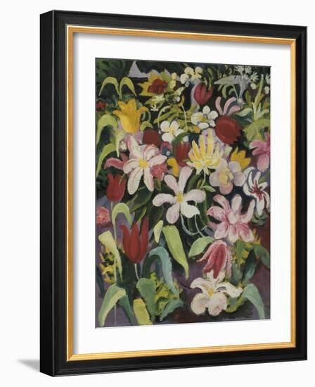 Carpet of Flowers, 1913-Auguste Macke-Framed Giclee Print