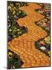 Carpet of Oranges and Flowers, Lemon Festival, Menton, Cote d'Azur, Provence, France-Ruth Tomlinson-Mounted Photographic Print