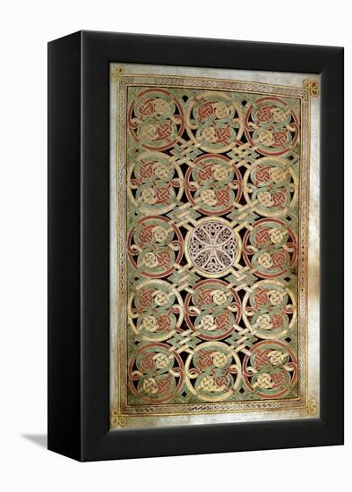 Carpet Page from Book of Durrow-null-Framed Premier Image Canvas