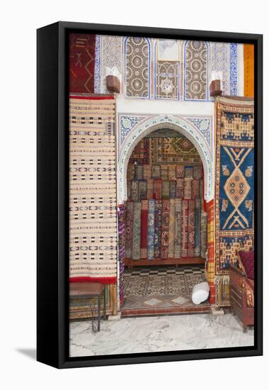 Carpet Shop in Marrakech Souks, Morocco, North Africa, Africa-Matthew Williams-Ellis-Framed Premier Image Canvas