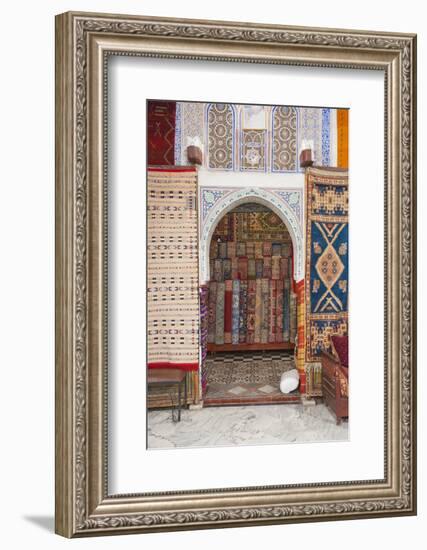 Carpet Shop in Marrakech Souks, Morocco, North Africa, Africa-Matthew Williams-Ellis-Framed Photographic Print