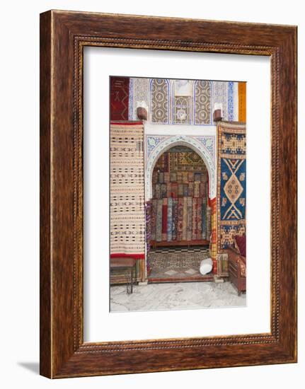 Carpet Shop in Marrakech Souks, Morocco, North Africa, Africa-Matthew Williams-Ellis-Framed Photographic Print