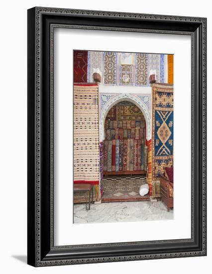 Carpet Shop in Marrakech Souks, Morocco, North Africa, Africa-Matthew Williams-Ellis-Framed Photographic Print