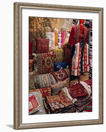 Carpet Shop, Kapali Carsi, Grand Bazaar, Istanbul, Turkey, Europe-Bruno Morandi-Framed Photographic Print