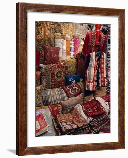 Carpet Shop, Kapali Carsi, Grand Bazaar, Istanbul, Turkey, Europe-Bruno Morandi-Framed Photographic Print