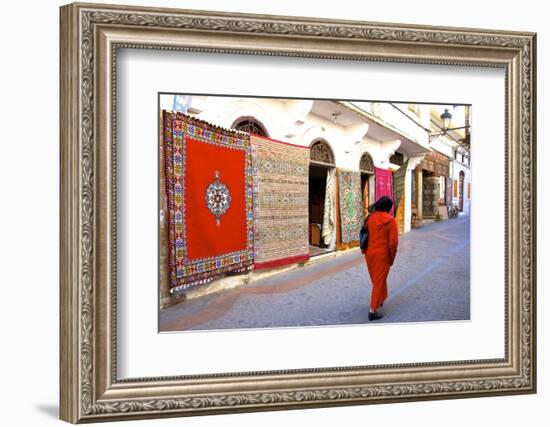 Carpet Shop, the Medina, Rabat, Morocco, North Africa, Africa-Neil Farrin-Framed Photographic Print