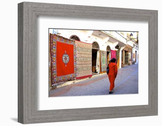 Carpet Shop, the Medina, Rabat, Morocco, North Africa, Africa-Neil Farrin-Framed Photographic Print