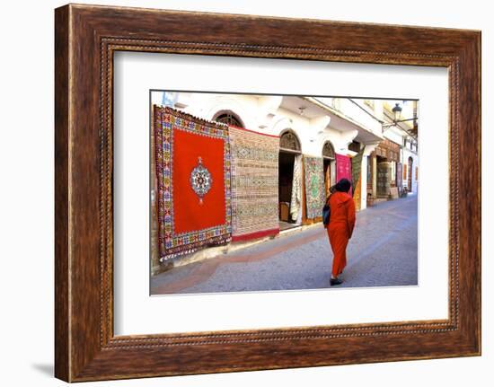 Carpet Shop, the Medina, Rabat, Morocco, North Africa, Africa-Neil Farrin-Framed Photographic Print