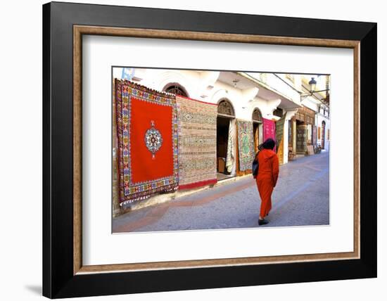 Carpet Shop, the Medina, Rabat, Morocco, North Africa, Africa-Neil Farrin-Framed Photographic Print