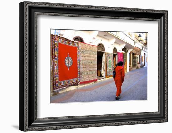 Carpet Shop, the Medina, Rabat, Morocco, North Africa, Africa-Neil Farrin-Framed Photographic Print