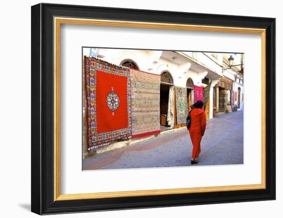 Carpet Shop, the Medina, Rabat, Morocco, North Africa, Africa-Neil Farrin-Framed Photographic Print