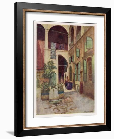 Carpet Warehouse in Istanbul-Warwick Goble-Framed Art Print