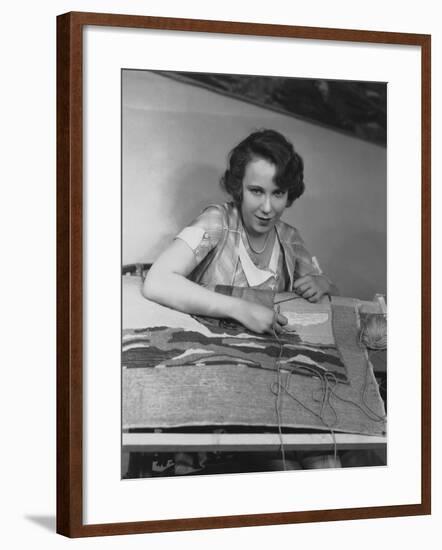 Carpet Weaving-null-Framed Photo