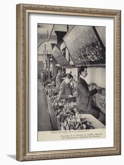 Carpet Workshop, Gobelins Factory, Paris-null-Framed Photographic Print