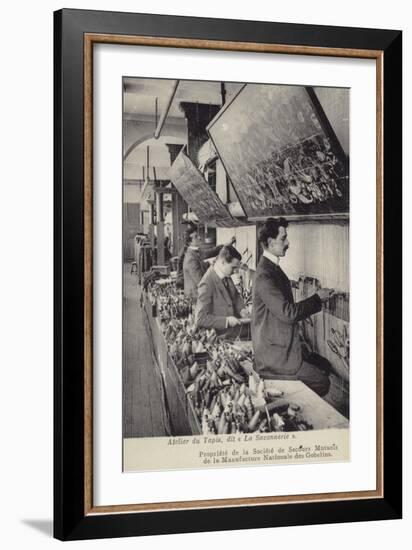 Carpet Workshop, Gobelins Factory, Paris-null-Framed Photographic Print