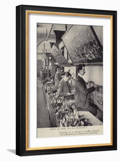 Carpet Workshop, Gobelins Factory, Paris-null-Framed Photographic Print