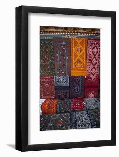 Carpets for sale at market, Bhutan.-Gavriel Jecan-Framed Photographic Print