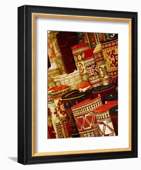 Carpets for Sale in the Grand Bazaar, Istanbul, Turkey, Europe-Levy Yadid-Framed Photographic Print
