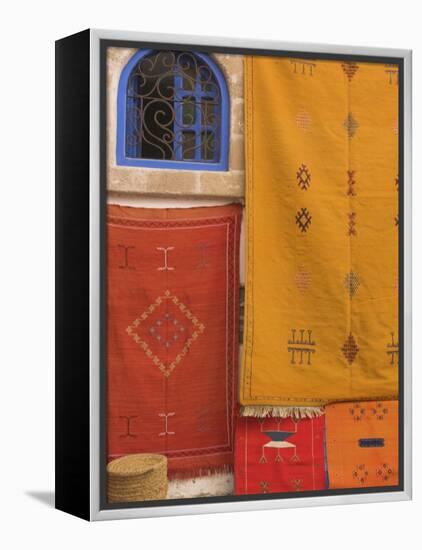 Carpets Hanging Outside Shop in the Medina, Essaouira, Morocco, North Africa, Africa-Jane Sweeney-Framed Premier Image Canvas