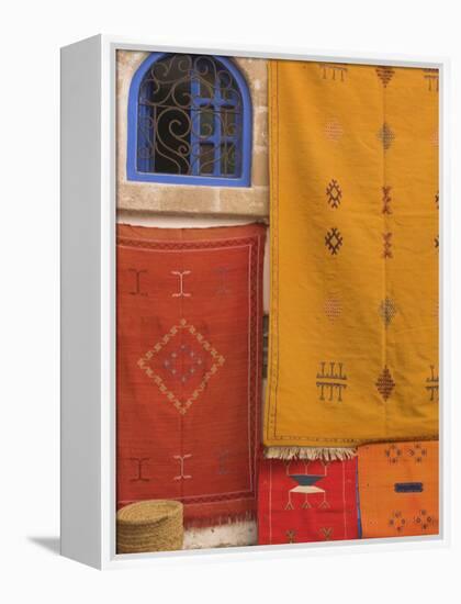 Carpets Hanging Outside Shop in the Medina, Essaouira, Morocco, North Africa, Africa-Jane Sweeney-Framed Premier Image Canvas