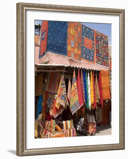 Carpets, Place De Criee, Souks, Marrakech, Morocco, North Africa, Africa-Ethel Davies-Framed Photographic Print