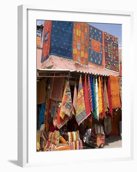 Carpets, Place De Criee, Souks, Marrakech, Morocco, North Africa, Africa-Ethel Davies-Framed Photographic Print