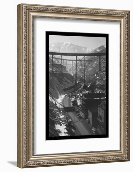 Carr Fork Canyon, as Seen from the G Bridge-Andreas Feininger-Framed Photo