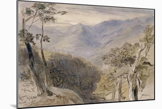 Carrara, Italy, 1861-Edward Lear-Mounted Giclee Print