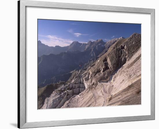 Carrara Marble Quarry Near Antona in Apuane Alps, Tuscany, Italy, Europe-Patrick Dieudonne-Framed Photographic Print