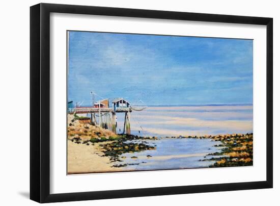 Carrelets in Gironde-Michel Bultet-Framed Giclee Print