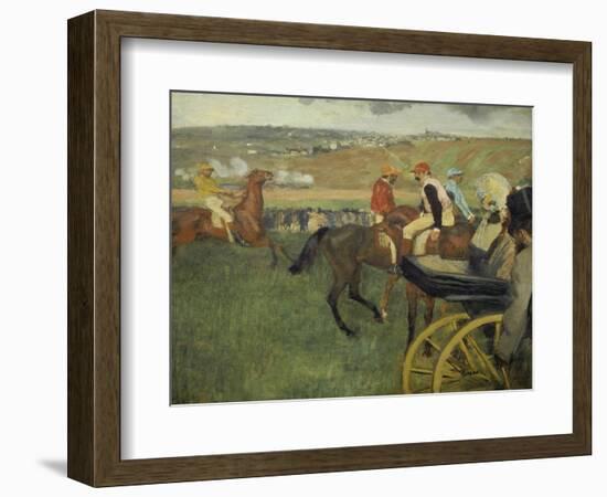 Carriage at the Races, 1877-1878-Edgar Degas-Framed Giclee Print