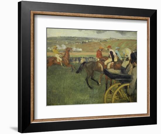 Carriage at the Races, 1877-1878-Edgar Degas-Framed Giclee Print