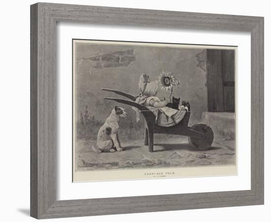 Carriage Folk-John Charles Dollman-Framed Giclee Print