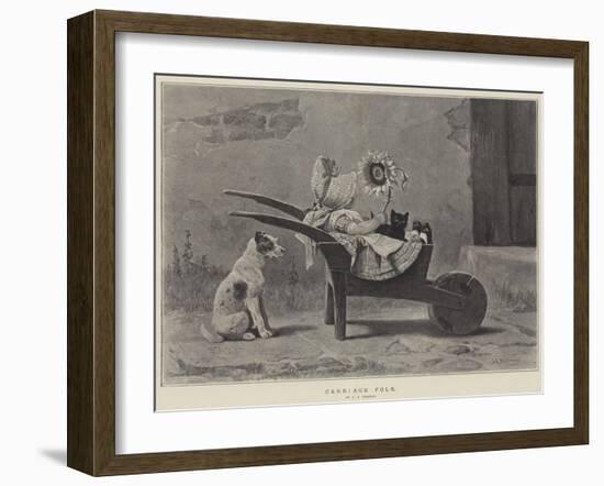 Carriage Folk-John Charles Dollman-Framed Giclee Print