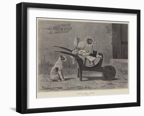 Carriage Folk-John Charles Dollman-Framed Giclee Print