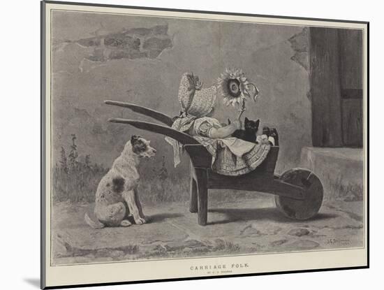 Carriage Folk-John Charles Dollman-Mounted Giclee Print