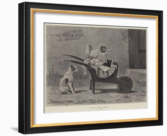 Carriage Folk-John Charles Dollman-Framed Giclee Print