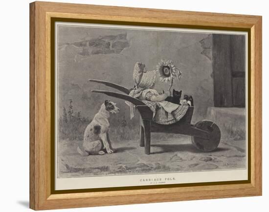 Carriage Folk-John Charles Dollman-Framed Premier Image Canvas