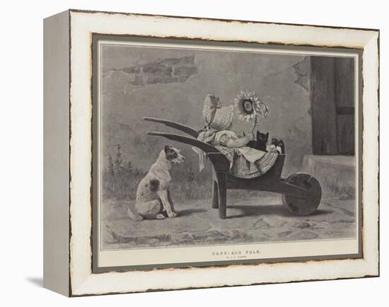 Carriage Folk-John Charles Dollman-Framed Premier Image Canvas