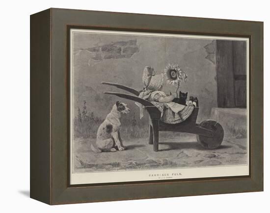 Carriage Folk-John Charles Dollman-Framed Premier Image Canvas