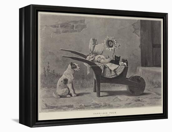 Carriage Folk-John Charles Dollman-Framed Premier Image Canvas