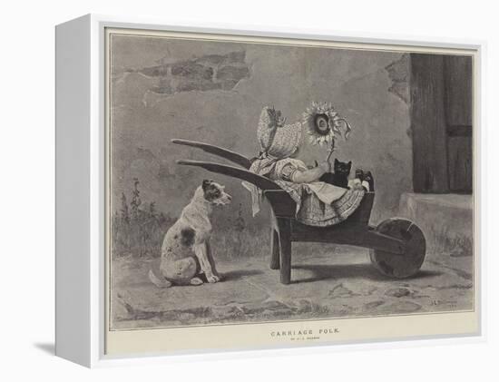 Carriage Folk-John Charles Dollman-Framed Premier Image Canvas