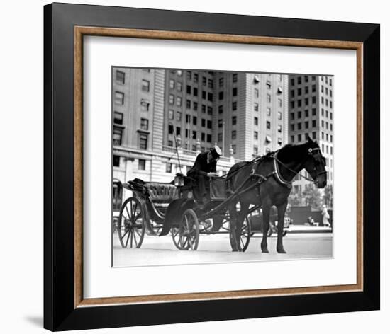 Carriage in Central Park, New York-null-Framed Giclee Print