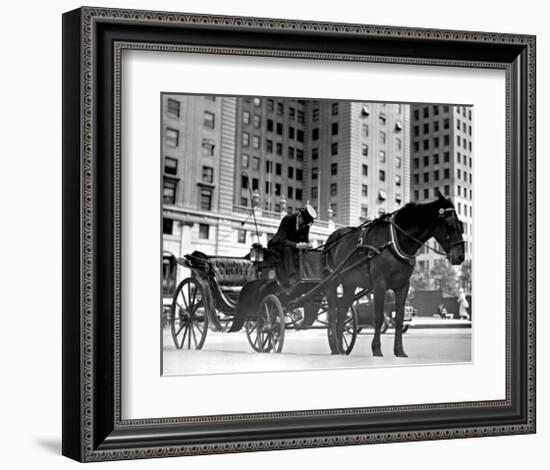 Carriage in Central Park, New York-null-Framed Giclee Print