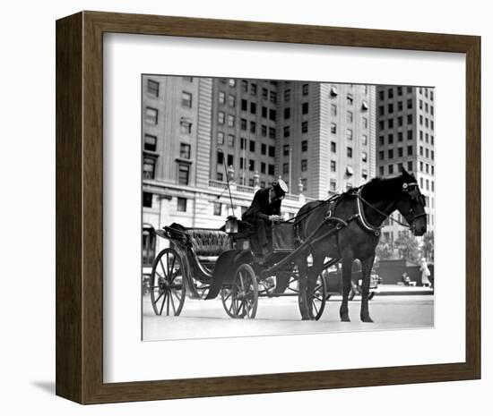 Carriage in Central Park, New York-null-Framed Giclee Print