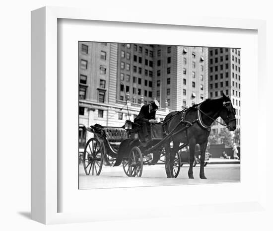 Carriage in Central Park, New York-null-Framed Giclee Print