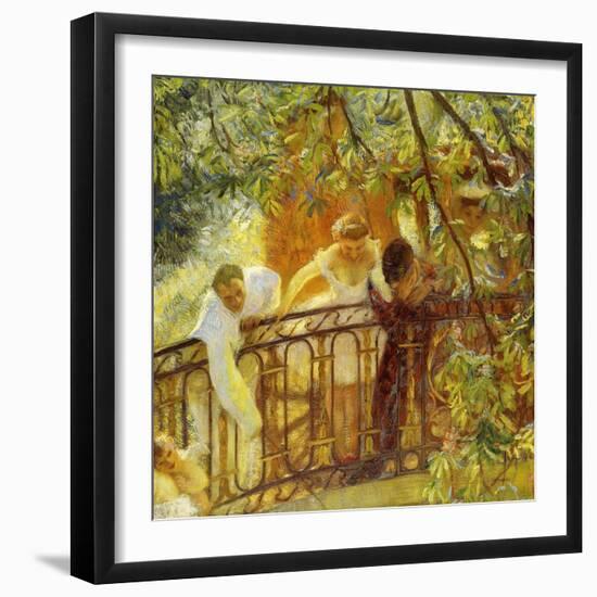 Carriage in Waiting-Gaston De Latouche-Framed Giclee Print