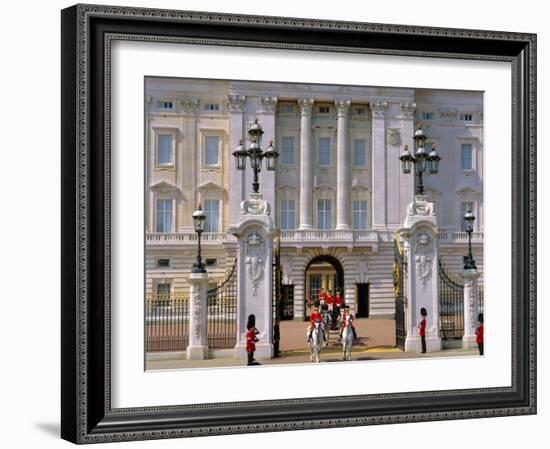 Carriage Leaving Buckingham Palace, London, England, UK-Adina Tovy-Framed Photographic Print